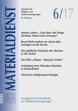 Titelblatt Materialdienst 6/2017