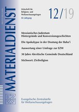 Titelblatt Materialdienst 12/2019