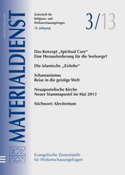 Titelblatt Materialdienst 3/2013