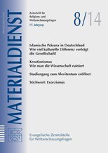 Titelblatt Materialdienst 8/2014