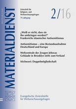 Titelblatt Materialdienst 2/2016