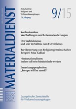 Titelblatt Materialdienst 9/2015