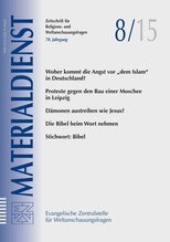 Titelblatt Materialdienst 8/2015