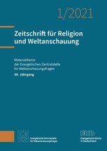 Titelblatt Zeitschrift für Religion und Weltanschauung 1/2021