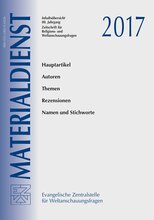 Titelblatt Materialdienst Jahresregister 2017